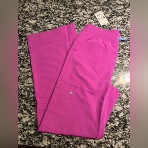 Figs High Waisted Isabel Magenta Scrub Pants